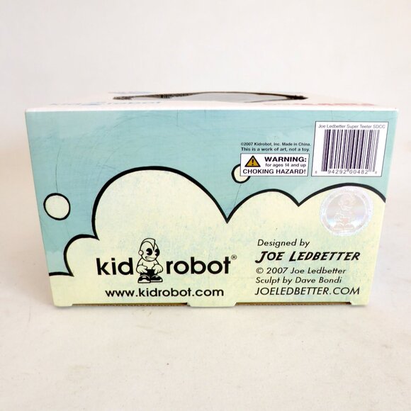 NEW 2007 6” SIGNED LE 500 KIDROBOT SUPER TEETER DESIGNER ART URBAN VINYL FIGURE - Picture 12 of 12
